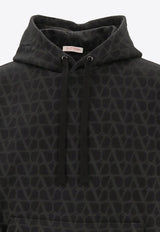 Valentino Iconographe Print Hooded Sweatshirt Black 3V3MF25R9KD_MXM