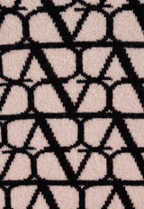 Valentino Toile Iconographe Turtleneck Wool Sweater Beige 3B3KC47J84K_E21