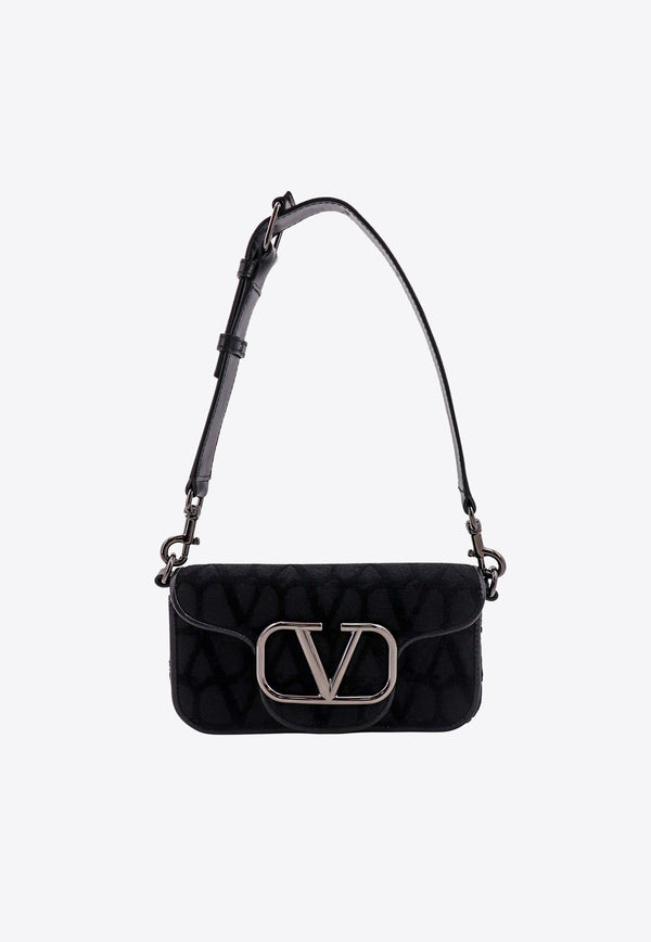 Valentino VLogo Monogram Shoulder Bag Black 3Y2B0B63PMJ_0NO