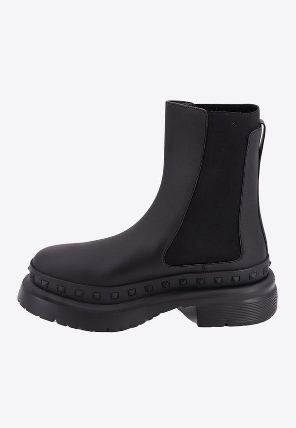 Valentino Rockstud M-way Ankle Boots Black 3Y2S0H33GZZ_0NO