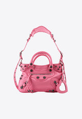 Balenciaga Neo Cagole Leather Tote Bag Pink 7515211VG9Y_5812