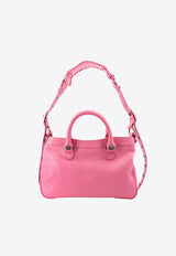 Balenciaga Neo Cagole Leather Tote Bag Pink 7515211VG9Y_5812