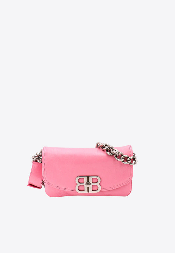 Balenciaga Small BB Soft Shoulder Bag Pink 7485982AAIY_5812