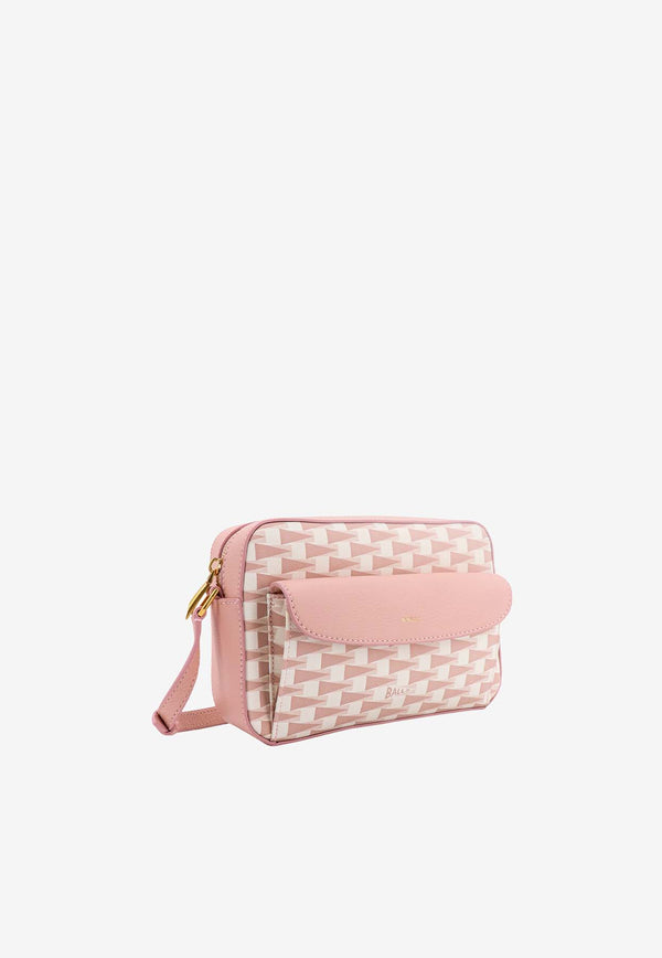 Bally Logo Monogram Crossbody Bag Pink WAC01UTP046_I3H2O