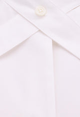 Off-White Double- Crossed Belt Poplin Shirt White OWGE014F23FAB0010_0100