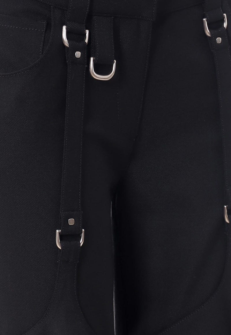 Off-White Buckle-Detail Cargo Pants Black OWCF020F23FAB001_1000