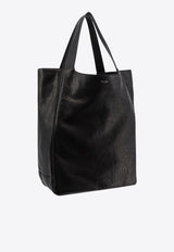 Saint Laurent Maxi Grained Leather Top Handle Bag Black 756279AACMR_1000
