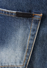 Saint Laurent Basic Straight-Leg Jeans Blue 752318YV970_5017