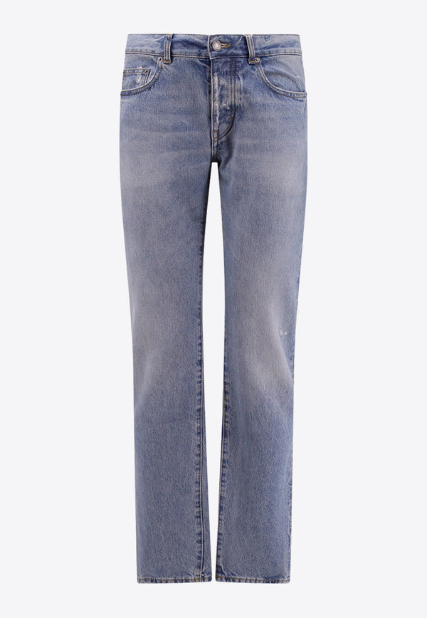 Saint Laurent Basic Slim-Leg Jeans Blue 597052Y23PA_5023