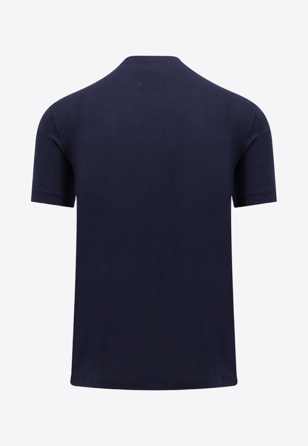 Giorgio Armani Basic Crewneck T-shirt Blue 8NST62SJP4Z_UBSG