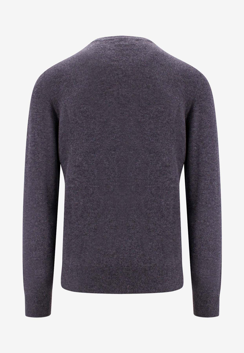 Brunello Cucinelli Cashmere Crewneck Sweater Gray M2200100_CO218