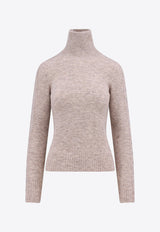 Isabel Marant Malo Turtleneck Sweater Beige PU0290FAA4L06I_90BE