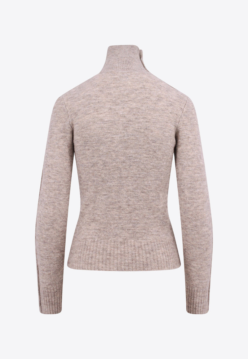 Isabel Marant Malo Turtleneck Sweater Beige PU0290FAA4L06I_90BE