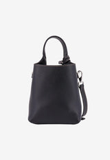 Tod's Micro Top Handle Bag in Hammered Leather Black XBWAPAT9000QRI_B999