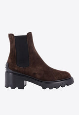 Tod's Suede Ankle Boots Brown XXW08D0EA10BYE_S808