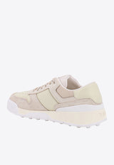Tod's Leather and Suede Low-Top Sneakers Beige XXM51K0GH50CLT_BIG4