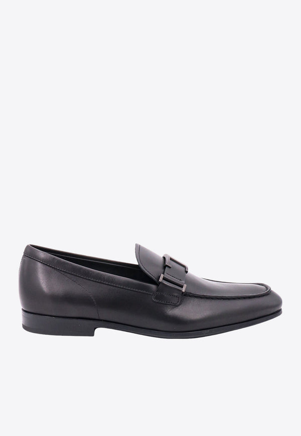 Tod's T Timeless Leather Loafers Black XXM51B0CT60VAF_B999