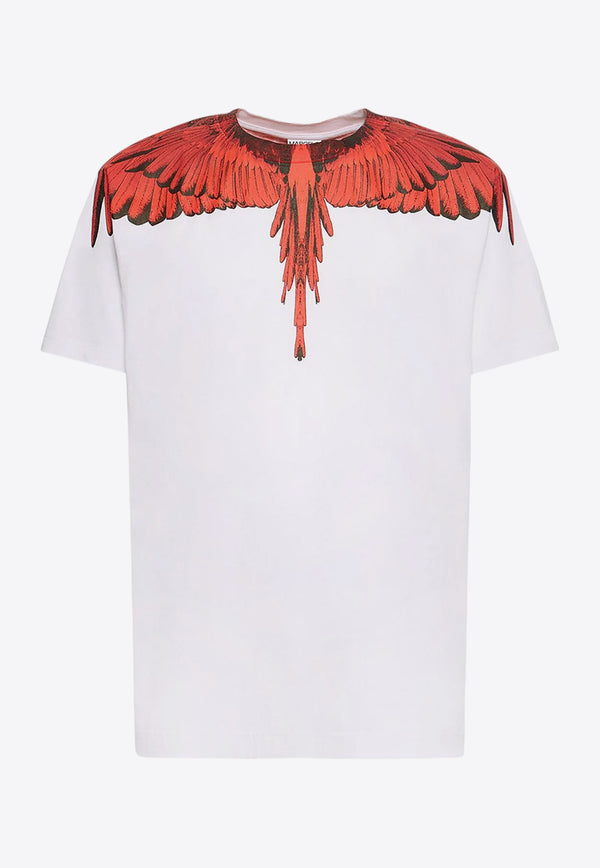 Marcelo Burlon County Of Milan Icon Wings Print T-shirt CMAA018F23JER001_0125 White