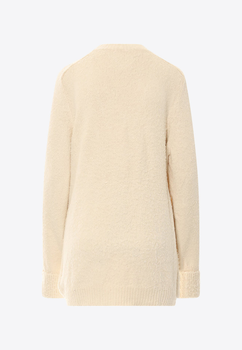 Maison Margiela Oversized Piled Cardigan White SI0GP0002S17664_101