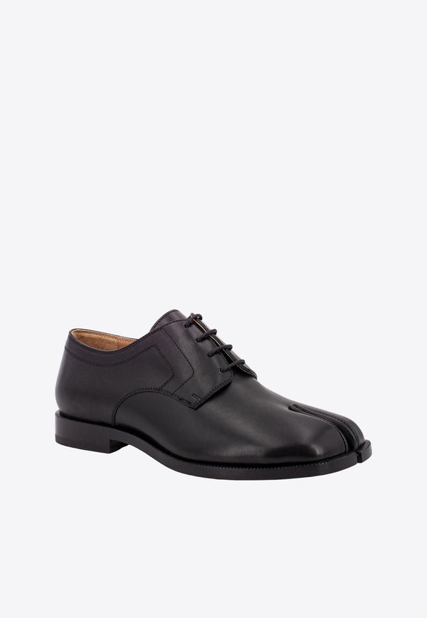 Maison Margiela Tabi Leather Lace-Up Shoes Black S34WQ0021P3292_T8013