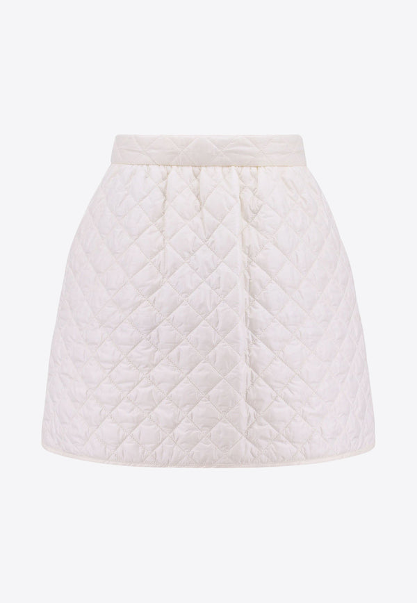 Moncler Quilted Mini Cargo Skirt White 2D00005595ZZ_034