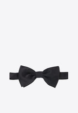 Tagliatore Papillon Silk Bow Tie Black PAPILLONA10003_NERO