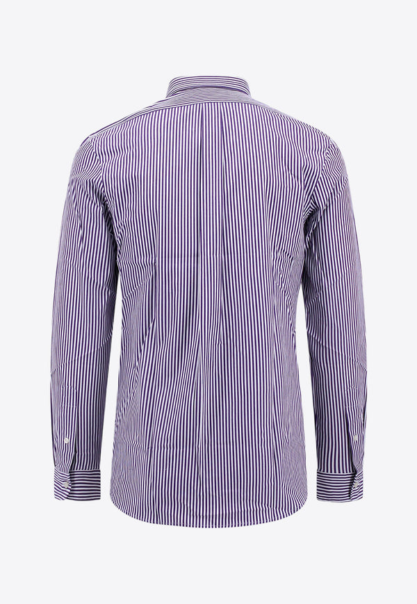 Polo Ralph Lauren Long-Sleeved Stripe Logo Shirt Blue 710859881_013