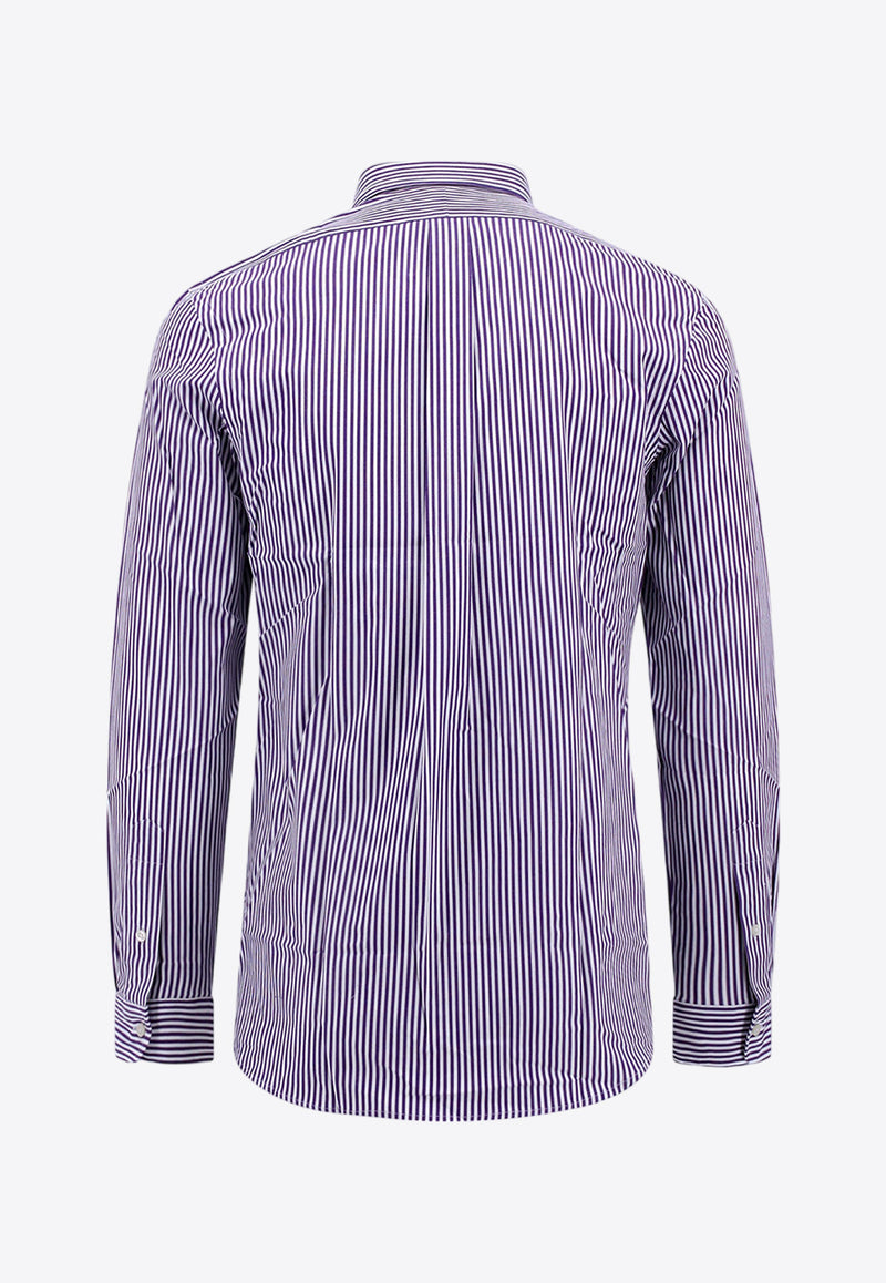 Polo Ralph Lauren Long-Sleeved Stripe Logo Shirt Blue 710859881_013