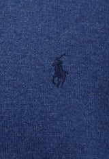 Polo Ralph Lauren Logo Embroidered Crewneck Sweater Blue 710876714_015
