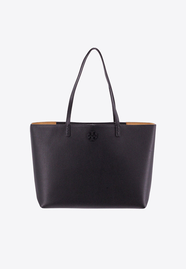Tory Burch McGraw Leather Tote Bag Black 152221_001