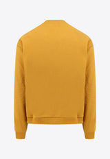 Drôle De Monsieur Monogram Print Sweatshirt Yellow CSW126CO001_DYW