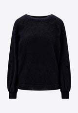 Alberta Ferretti Brushed Mohair Blend Sweater Black A09456603_0555