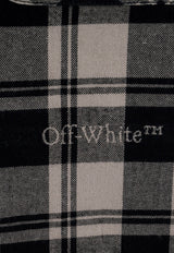 Off-White Plaid Check Long-Sleeved Shirt Beige OMGE030F23FAB001_1900