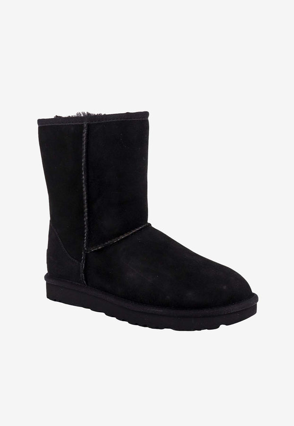 UGG Classic Short II Suede Snow Boots Black 1016223_BLK