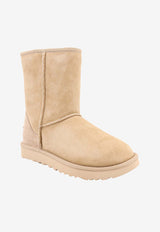 UGG Classic Short II Suede Snow Boots Beige 1016223_MDSD