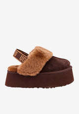 UGG Funkette Suede Platform Mules Brown 1113474_BCDR