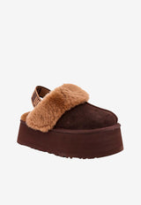 UGG Funkette Suede Platform Mules Brown 1113474_BCDR