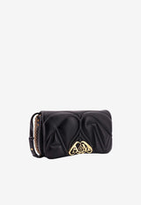 Alexander McQueen The Seal Quilted Leather Shoulder Bag Black 7573751BLE1_1000