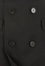 Alexander McQueen Upside-Down Slashed Skirt Black 769017QJACX_1000
