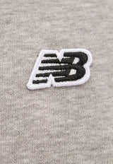 New Balance Logo Embroidered Zip-Up Hoodie Gray MJ23600AG_053
