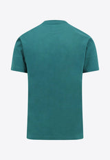 New Balance Embroidered Logo Crewneck T-shirt Green MT23600VDA_ECLIPSE