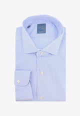 Barba Striped Long-Sleeved Shirt Blue LIU02P0136072_0001