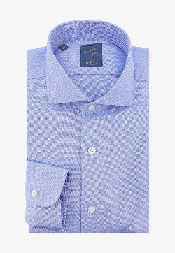 Barba Classic Long-Sleeved Shirt Blue LIU02P0136131_0003