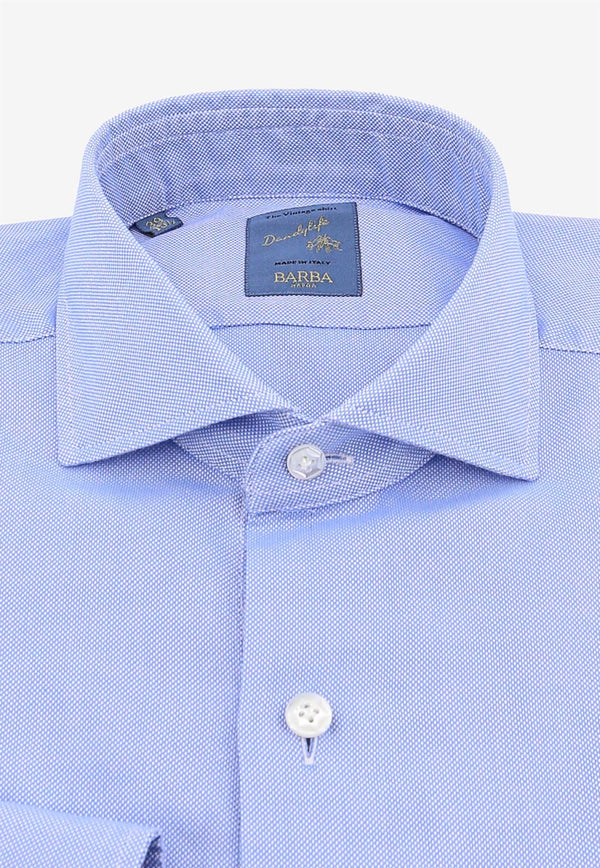 Barba Classic Long-Sleeved Shirt Blue LIU02P0136131_0003