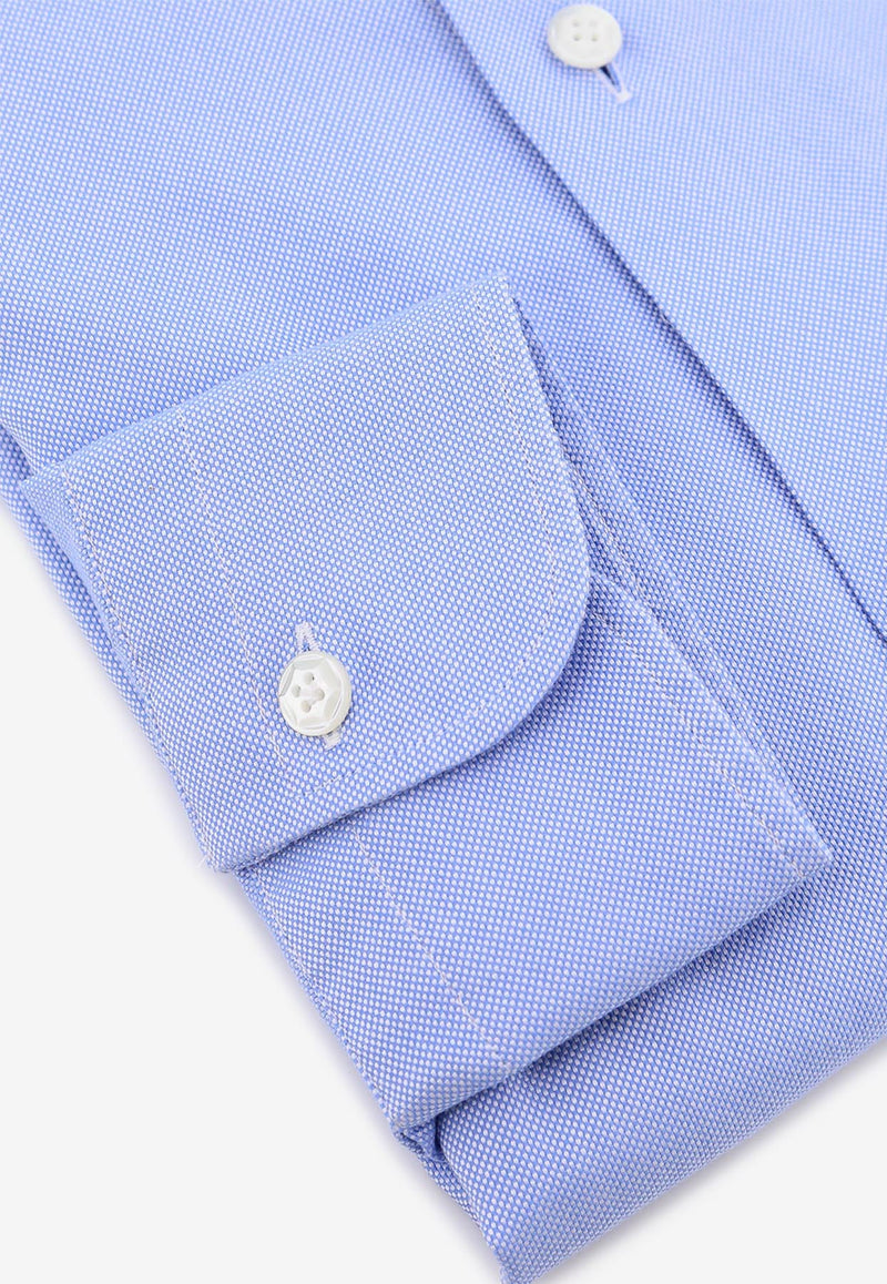 Barba Classic Long-Sleeved Shirt Blue LIU02P0136131_0003