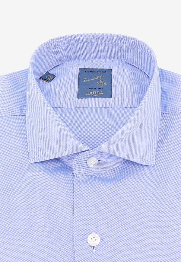 Barba Dandylife Classic Long-Sleeved Shirt Blue LIU02P01PZ5010_0001