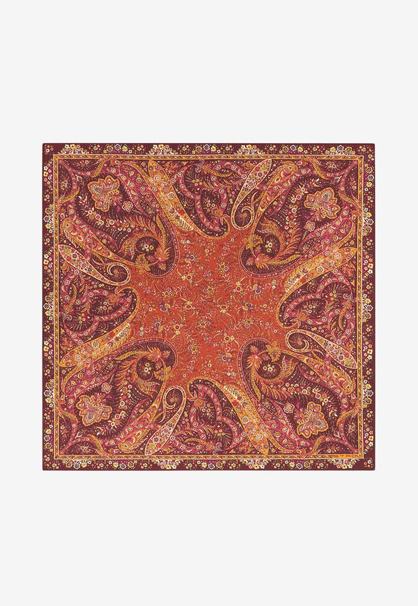 Etro Home Paisley Print Table Napkins and Placemats Set - Set of 2 Burgundy 499578150_0100