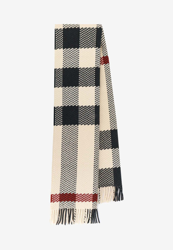 Burberry Checked Wool Scarf 8079240_A1450