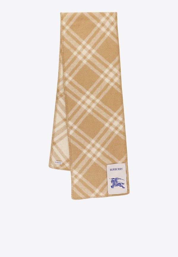 Burberry Double-Sided Checked Wool Scarf 8079251_A7026