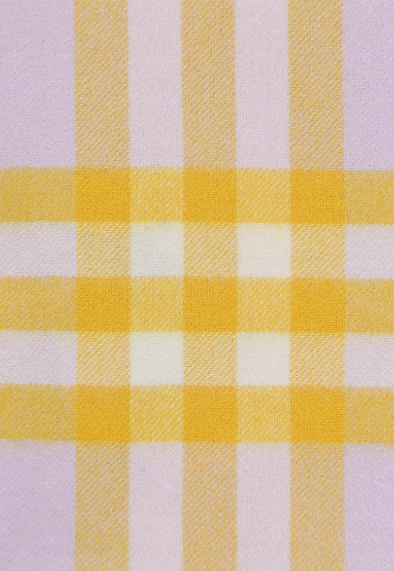 Burberry Check Pattern Cashmere Scarf Multicolor 8079556_B7312